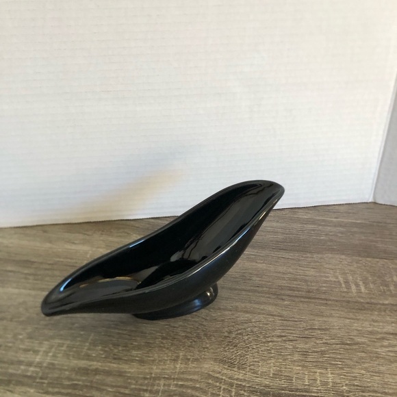 Vtg Beauceware Pottery MCM Black Ceramic Planter - Picture 2 of 14